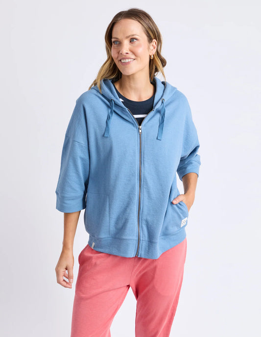 Elm Beachy Zip Hoodie Blue Shadow