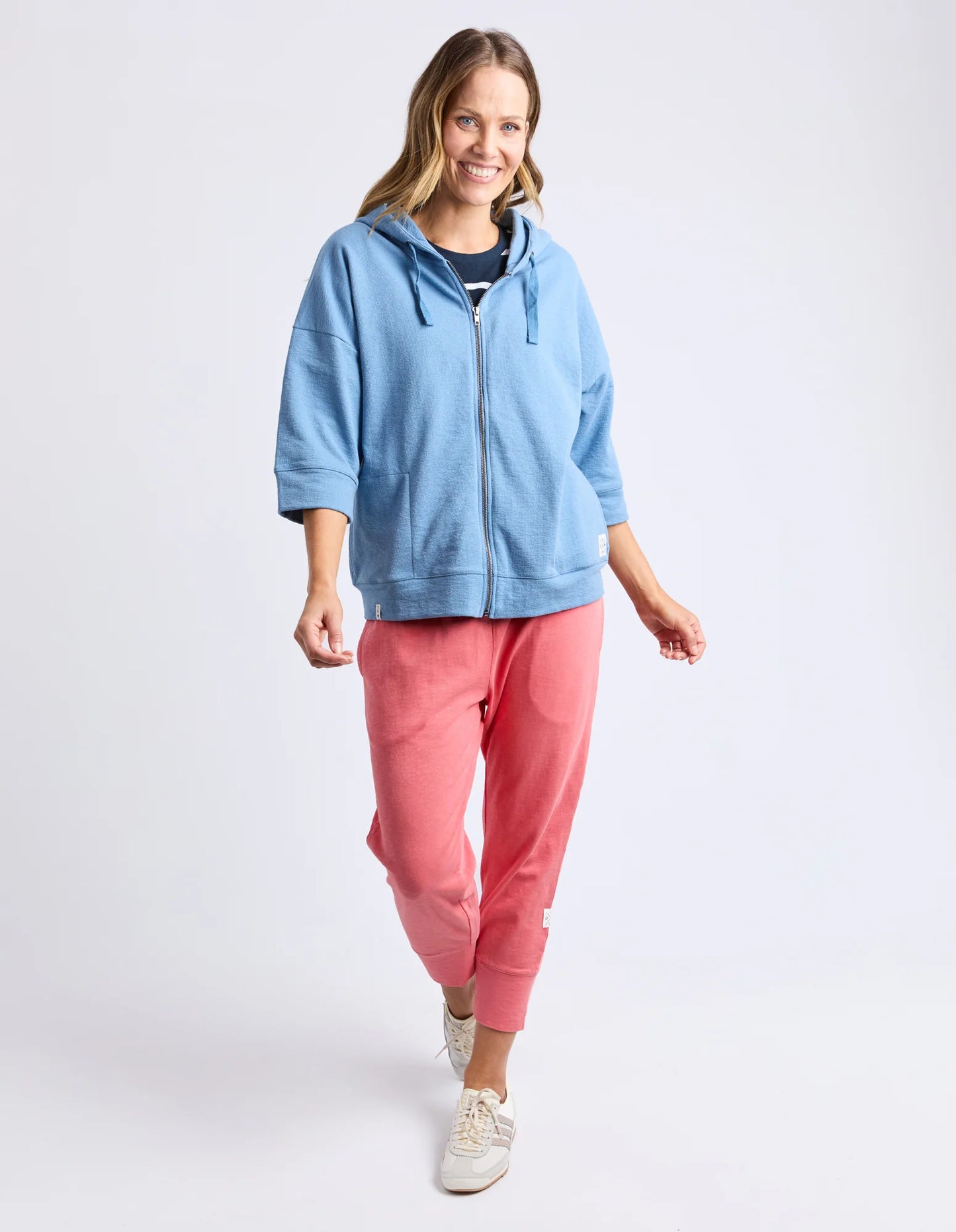 Elm Beachy Zip Hoodie Blue Shadow