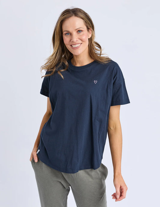 Elm Halli Short Sleeve Tee Navy