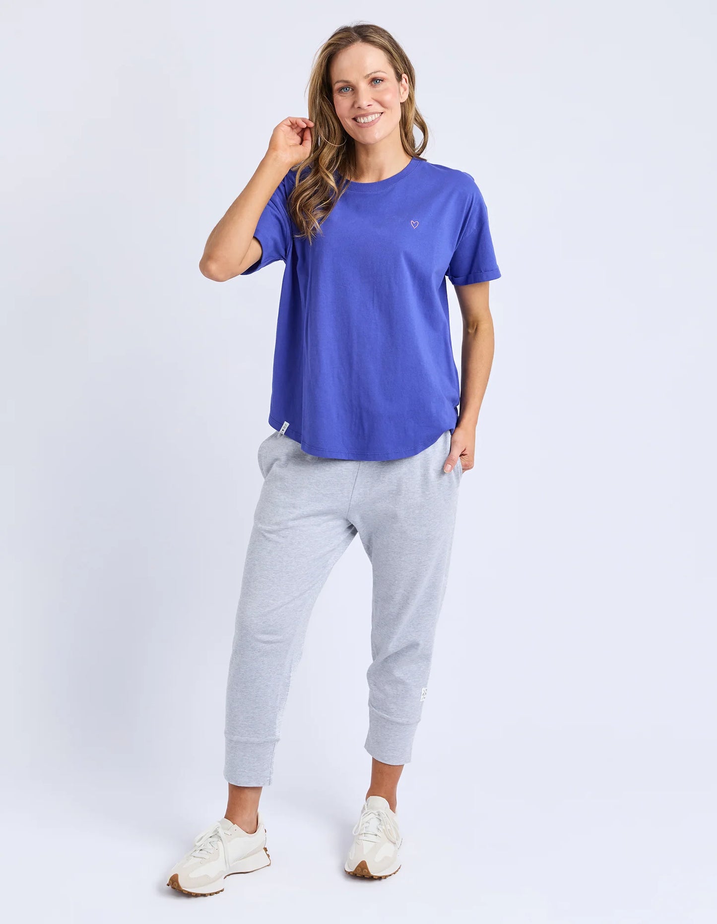 Elm Halli S/S Tee Ocean Blue