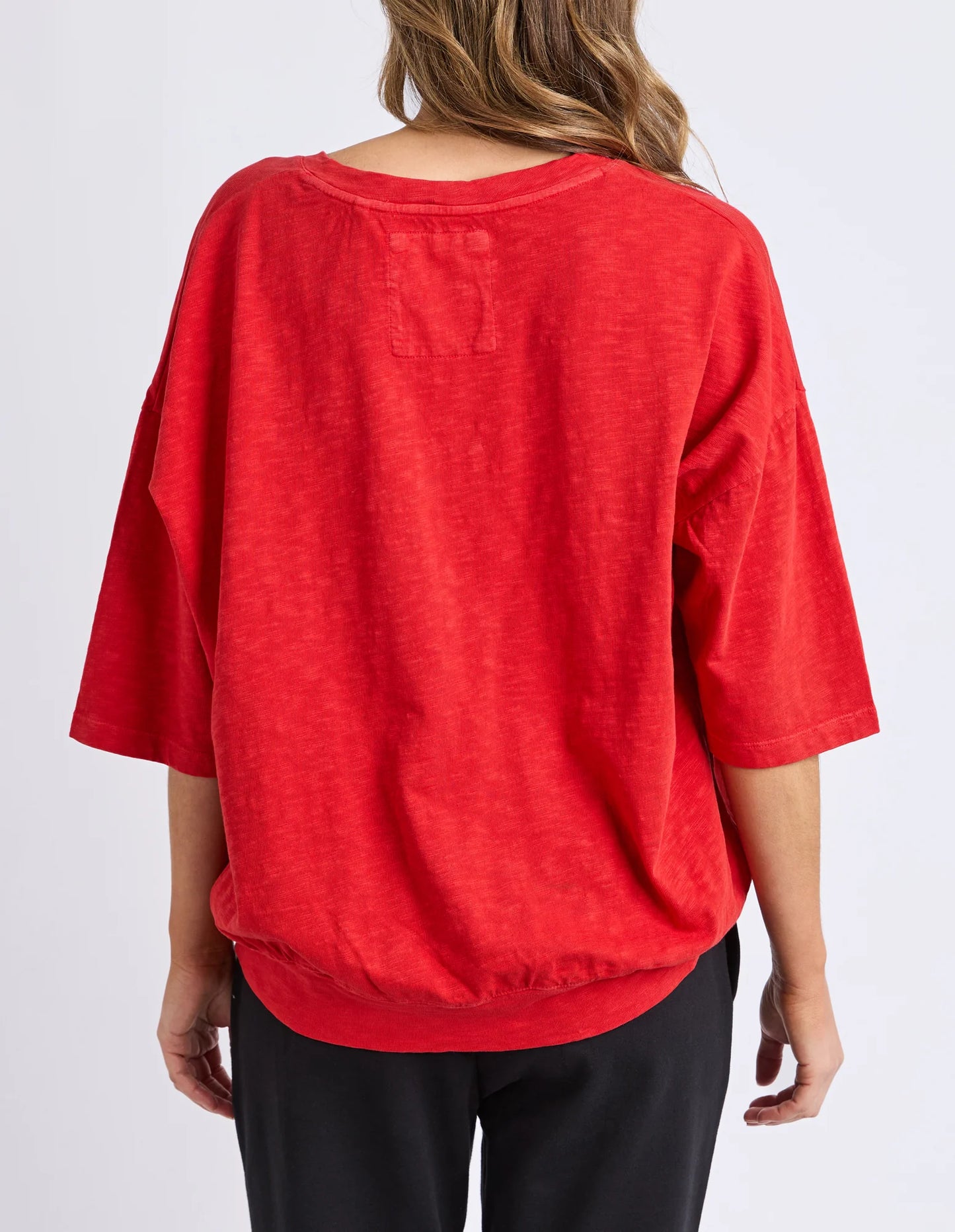 Elm Mazie Vee Neck Cranberry