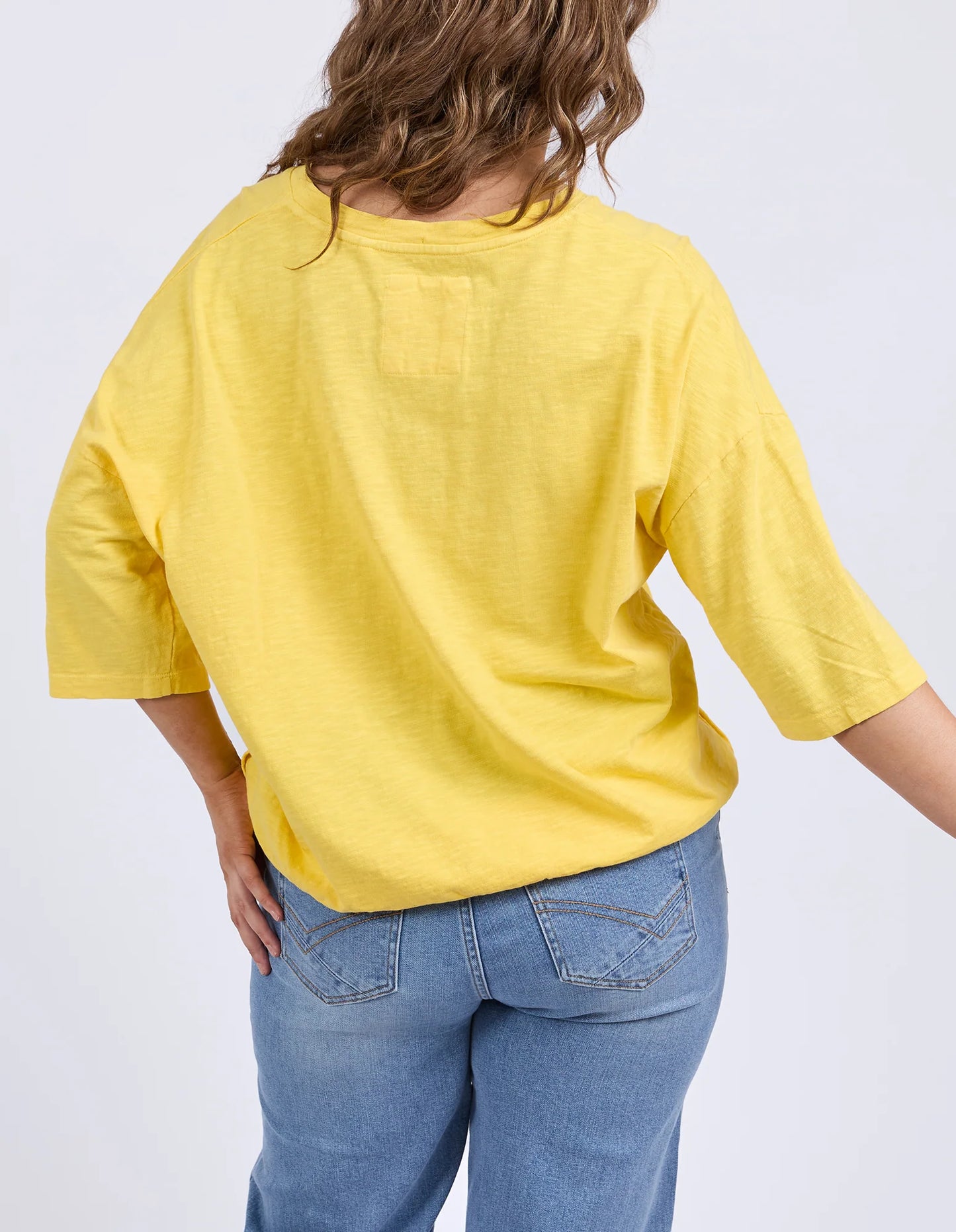 Elm Mazie Vee Neck Lemon