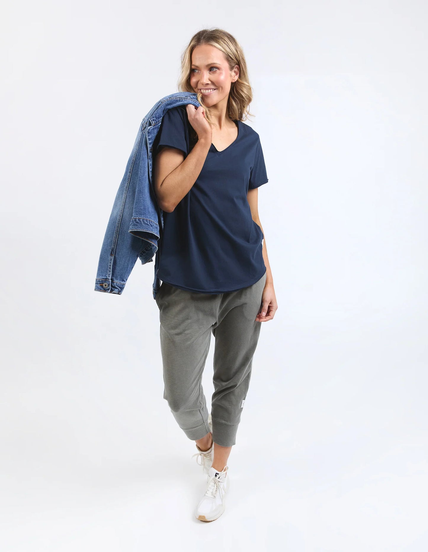 Elm Pima Vee Tee Navy