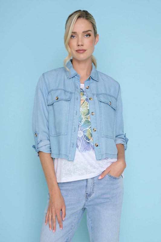 Picadilly Button Chambray Jacket