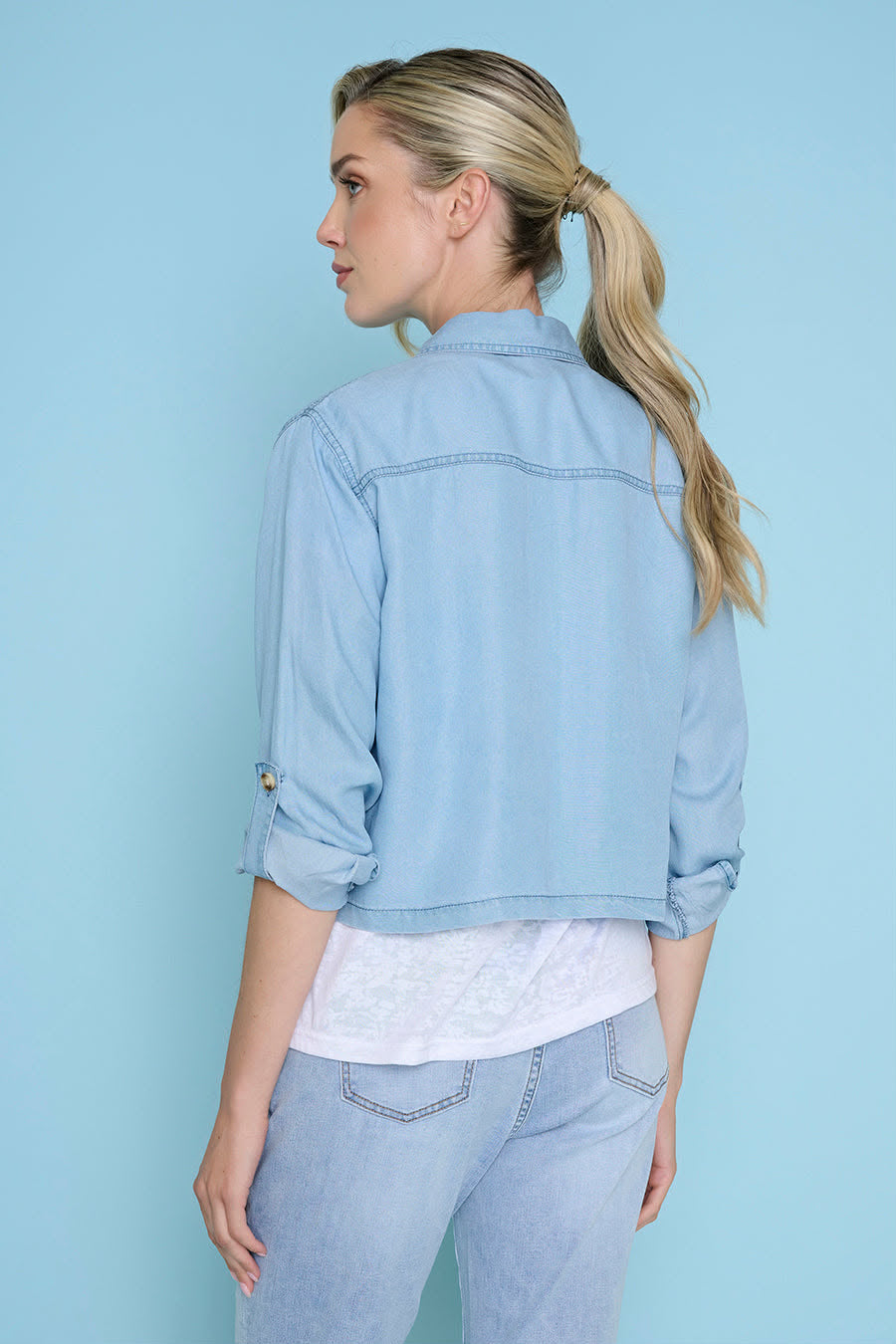 Picadilly Button Chambray Jacket
