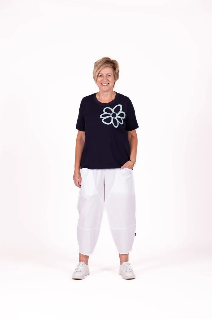Jellicoe The Basic Tee Navy Flower