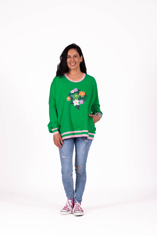 Jellicoe Sweatshirt Green Bunch