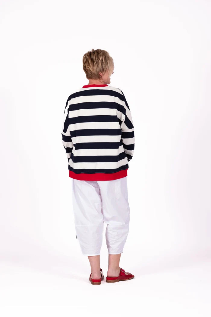 Jellicoe Sweatshirt Navy Stripe