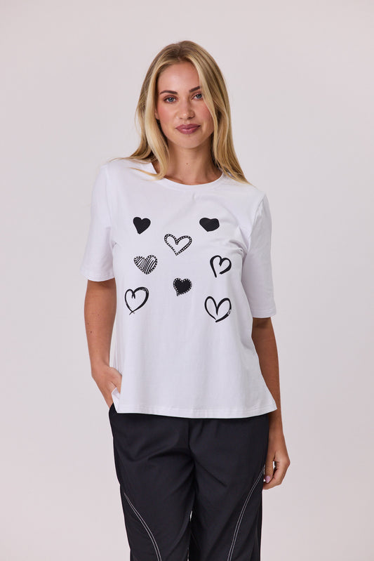 Classified Heart Trim Tee