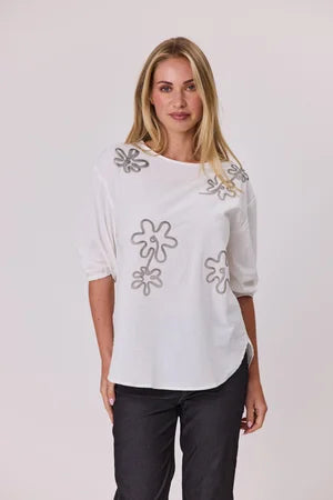 Classified Linen Top White