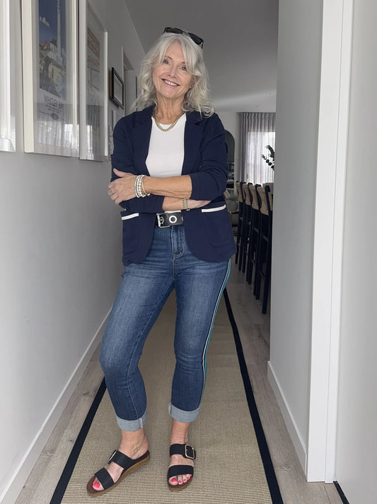 Lemon Tree Design Claudia Sweat Jacket Navy