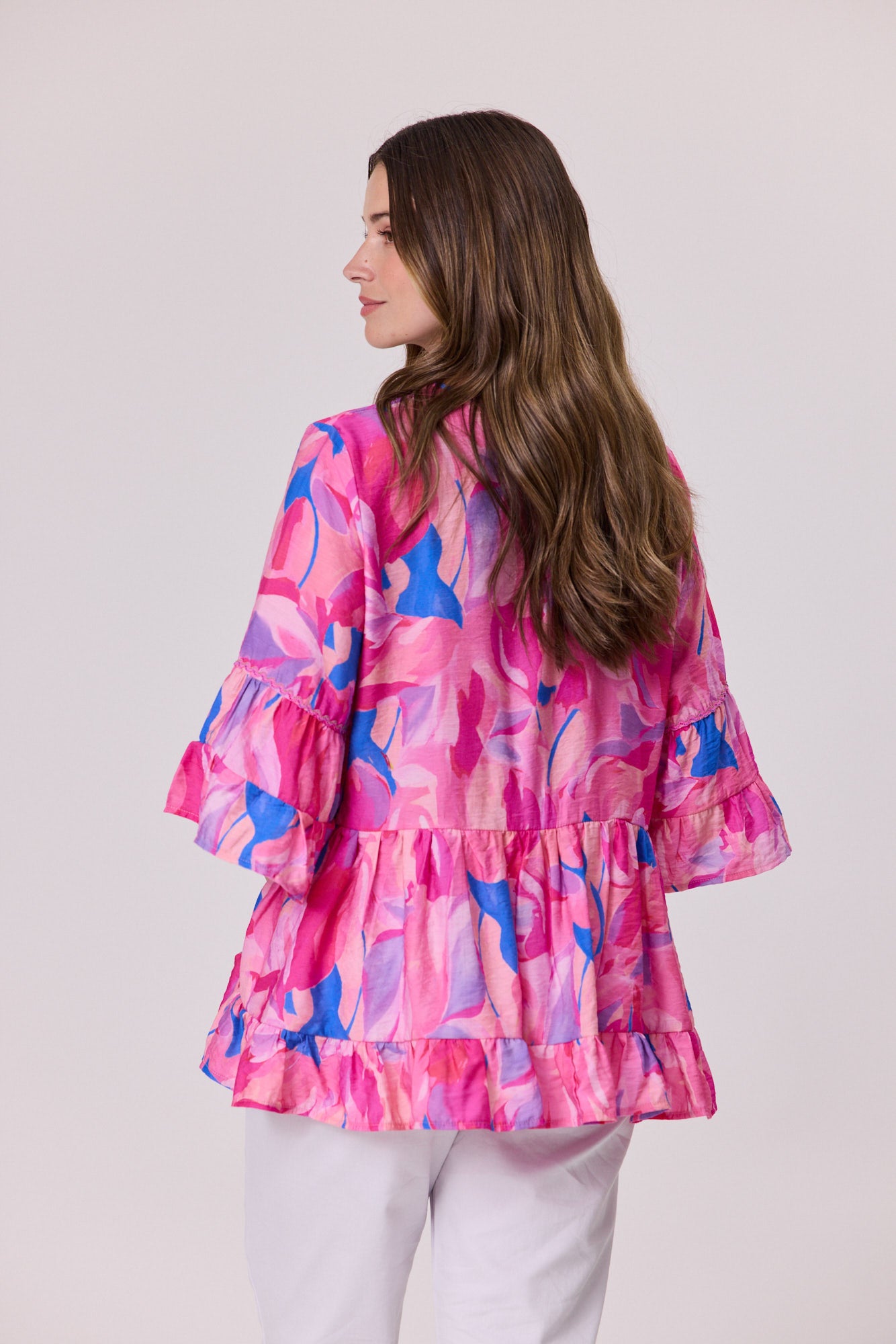 Democracy Ricrac Trim Top Pink