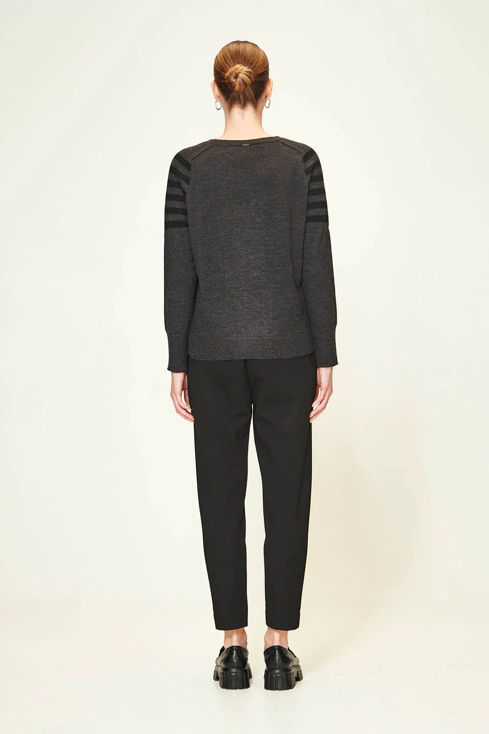 Verge Flynn Sweater Charcoal Marle