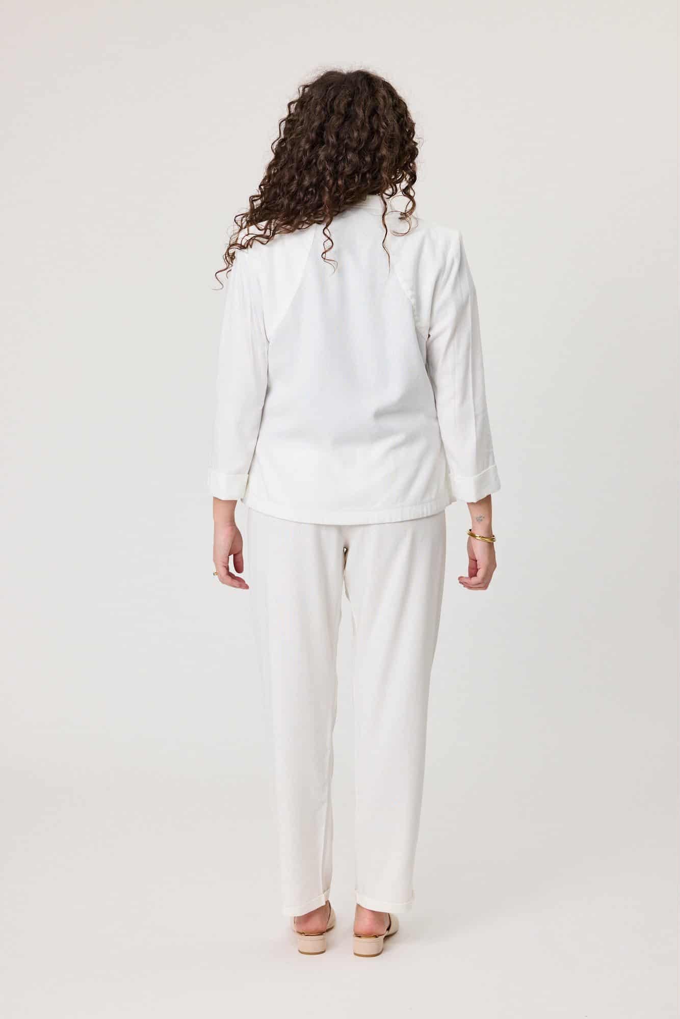 Jet Blonde Leslie Jacket White