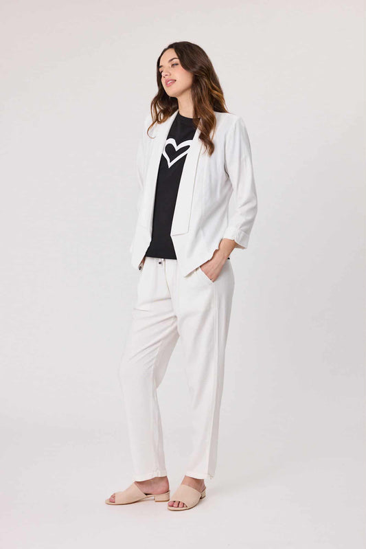 Jet Blonde Leslie Jacket White