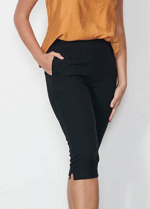 Holmes and Fallon Knee Length Pant Black