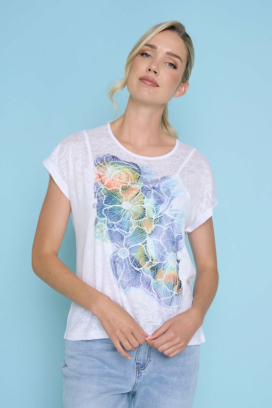 Picadilly Relaxed Fit Printed Top