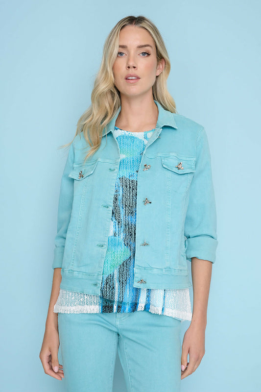 Picadilly Flower Denim Jacket