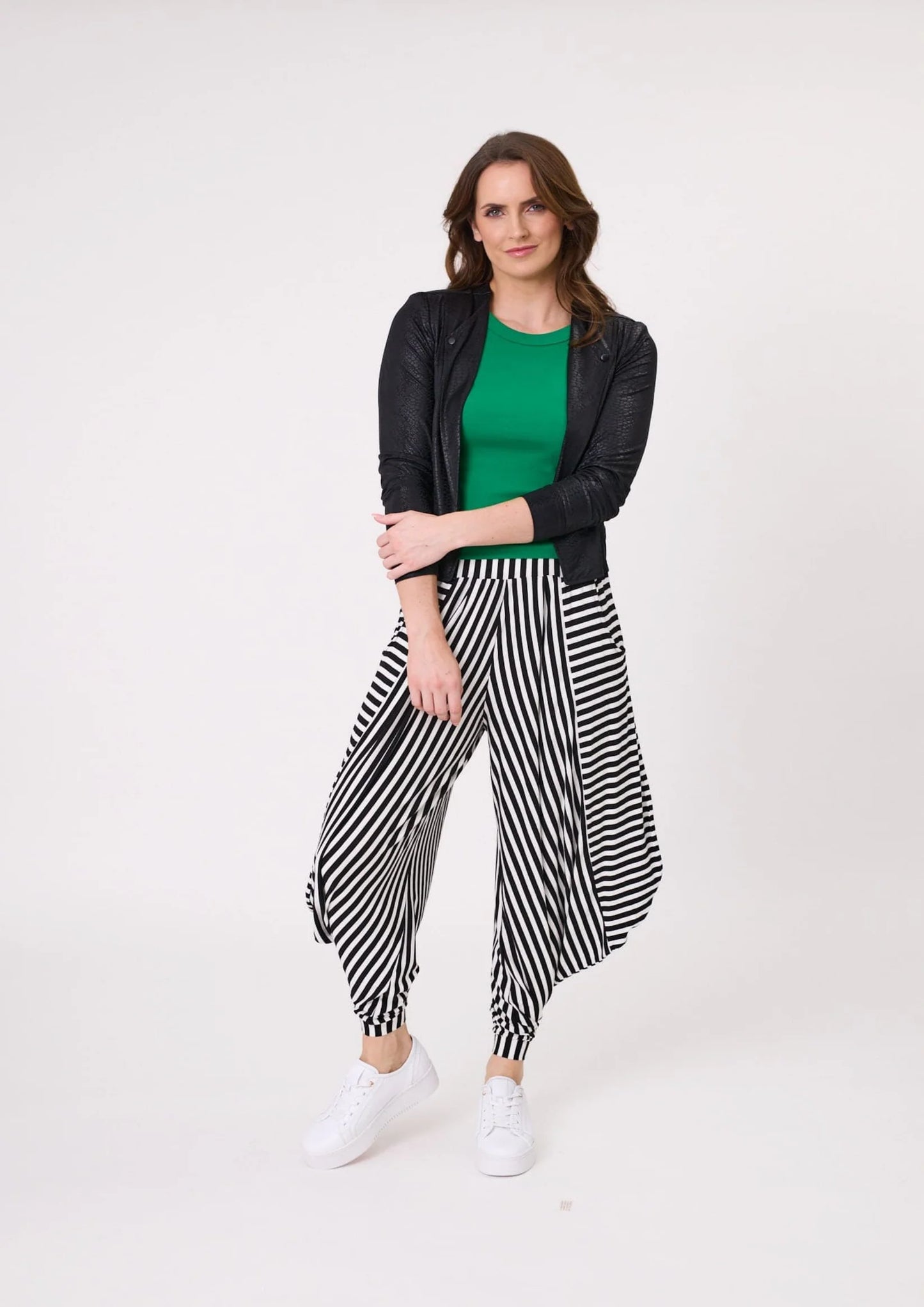 Lemon Tree Design Lenka Pant Black White Stripe