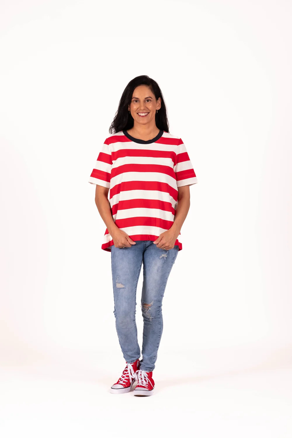 Jellicoe The Basic Tee Red Stripe