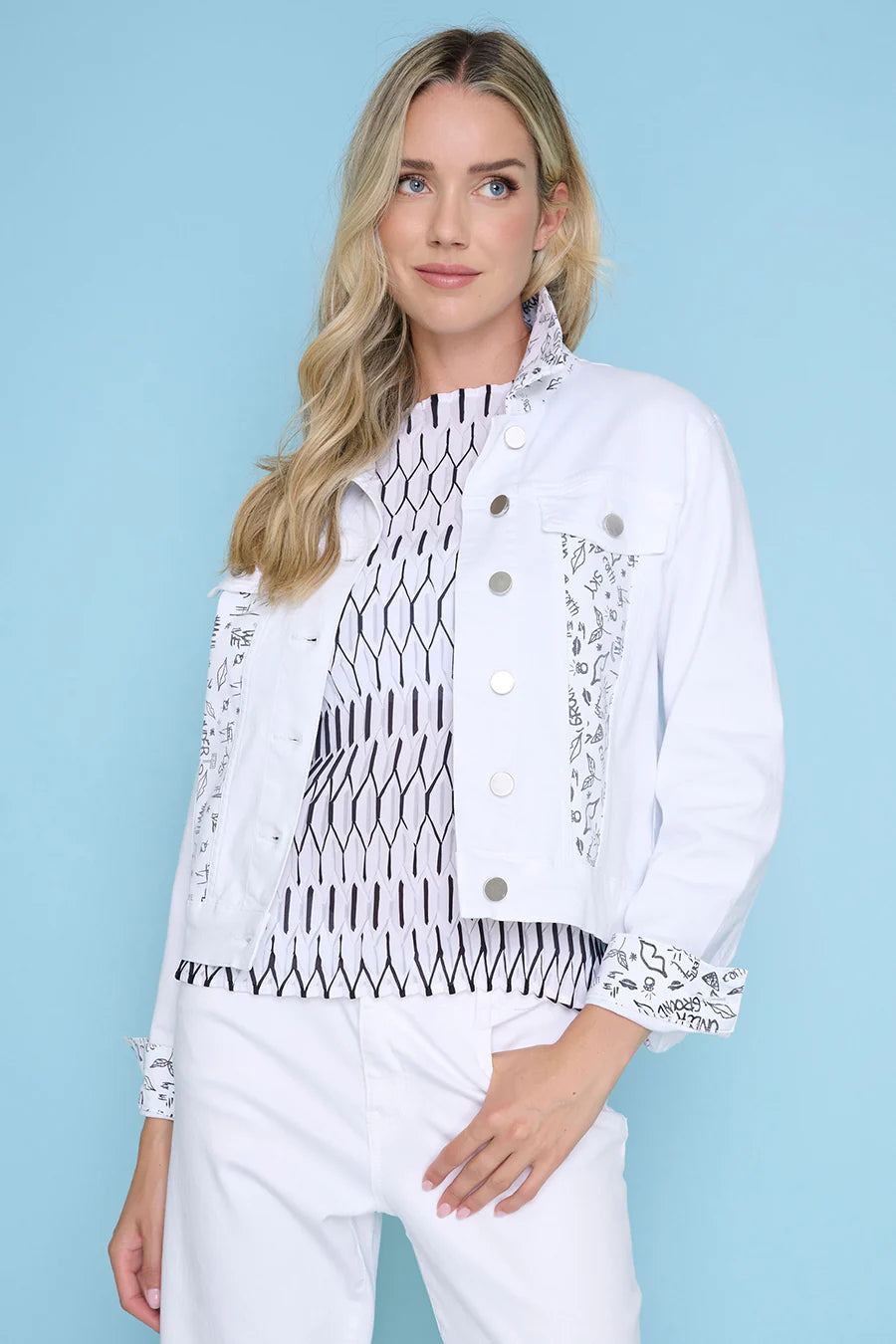 Picadilly Contrast Trim Denim Jacket