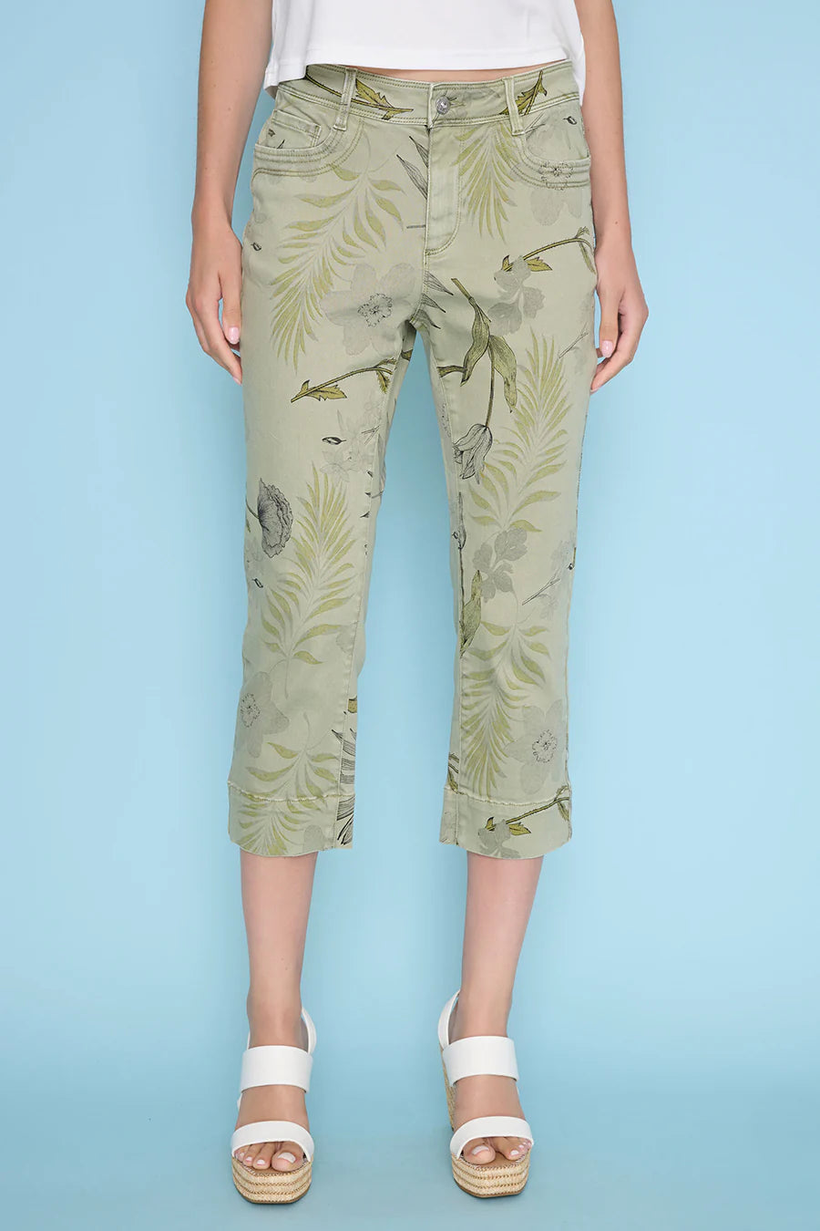 Picadilly Printed Cropped Jeans