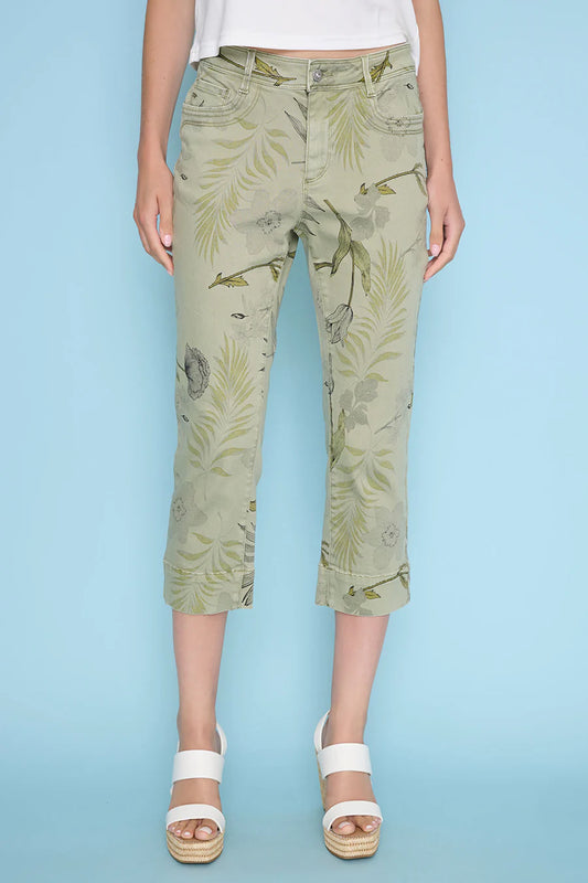 Picadilly Printed Cropped Jeans