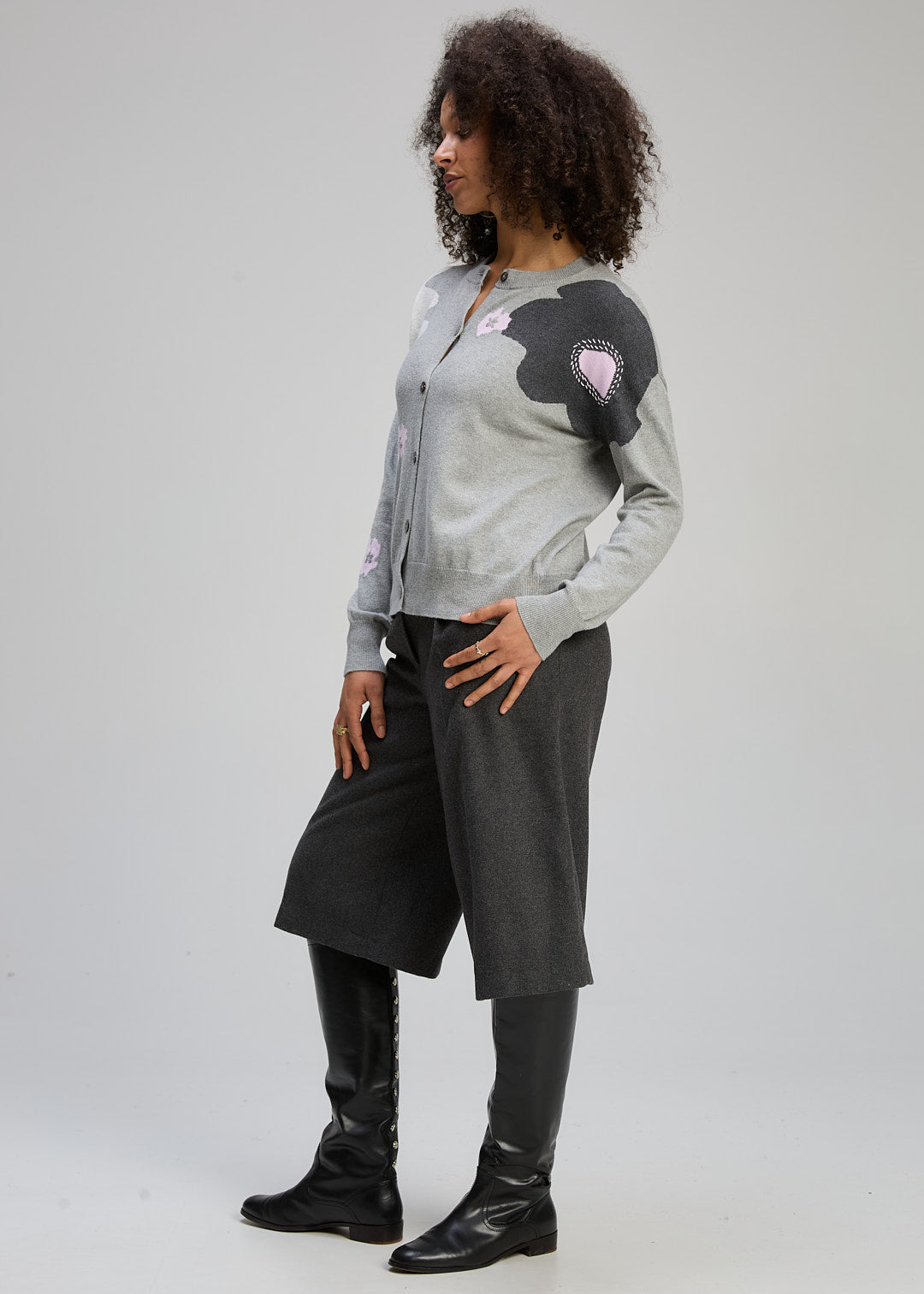 Zaket & Plover Petal Play Cardi Marl