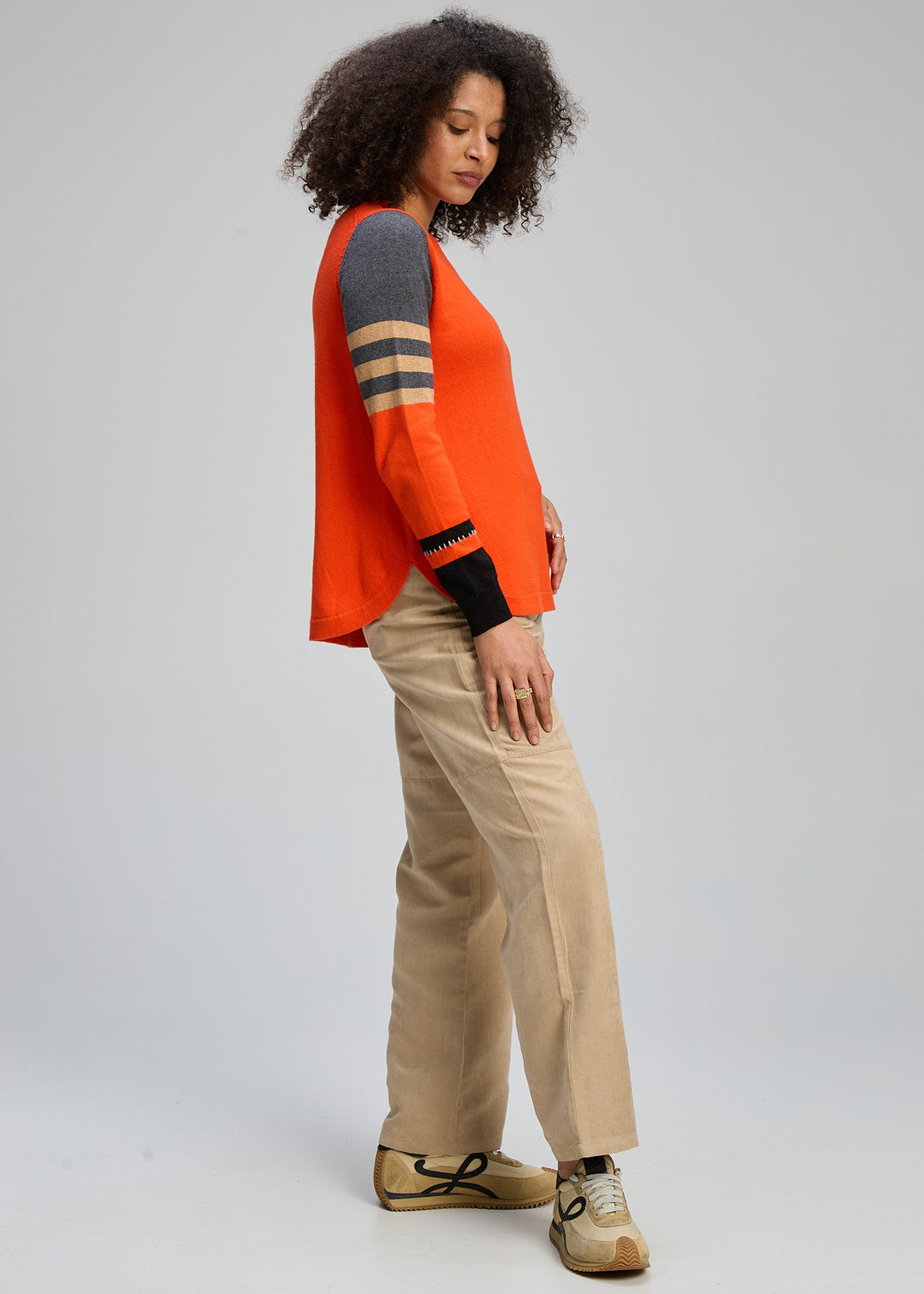 Zaket & Plover Pocket Detail Jumper Persimmon