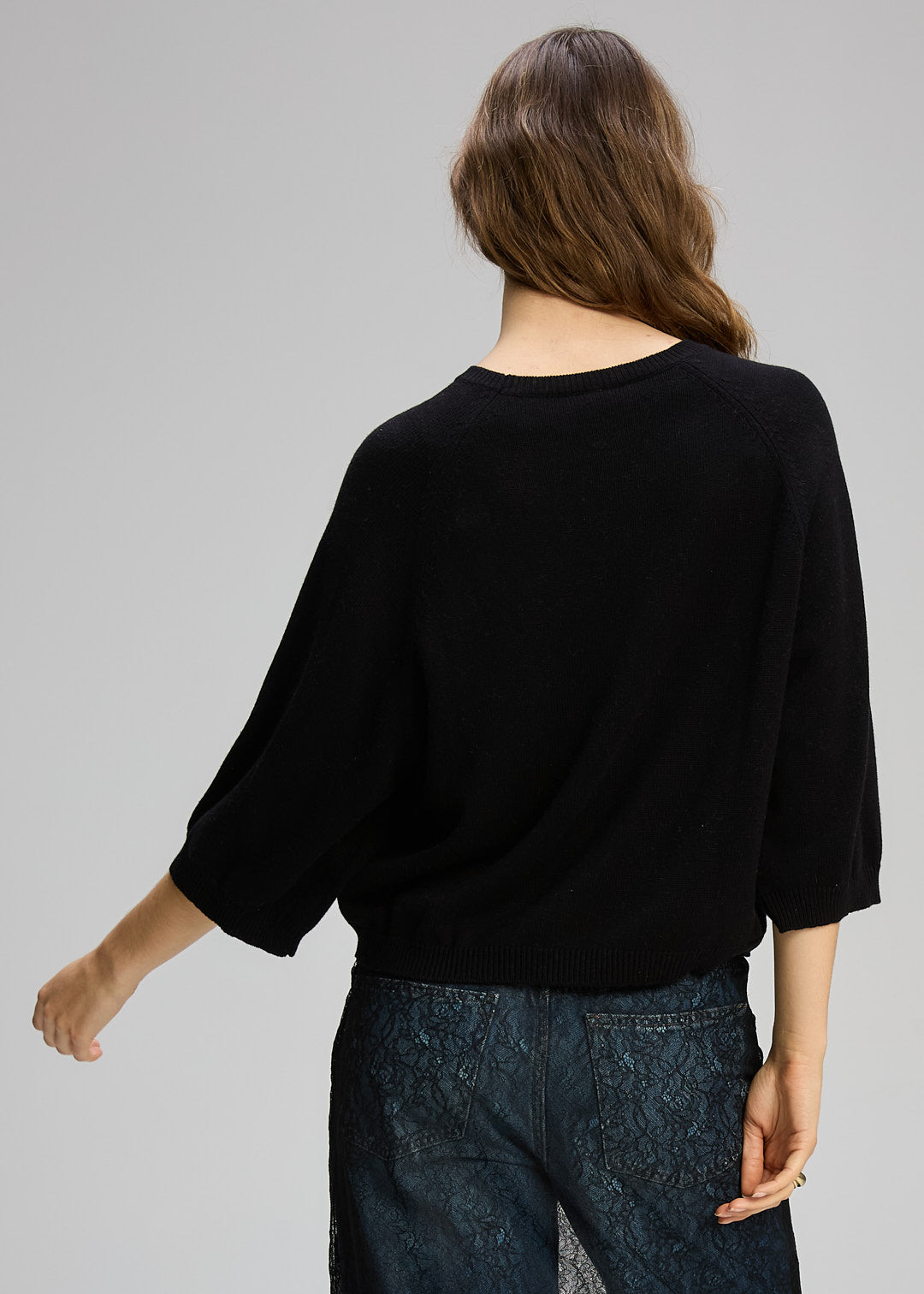 Zaket & Plover Boxy Crew Black