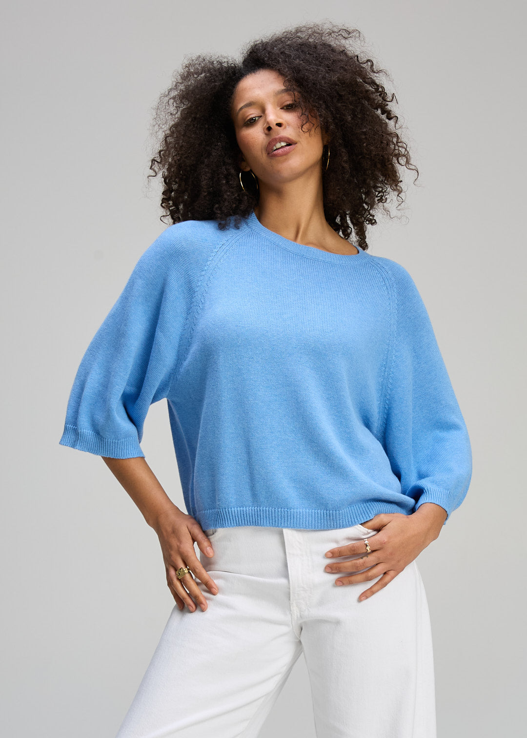 Zaket & Plover Boxy Crew Blueberry